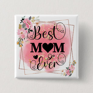 Welten Beste Mama Elegantes Geburtstagsgeschenk de Button