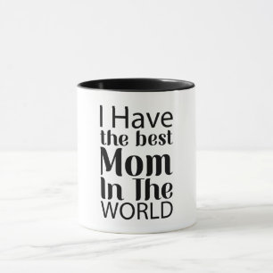 Welten Beste Mama Elegantes Schwarz-Weiß-Script Tasse