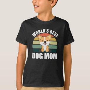 Welten Beste Mama für Hunde - Hund Corgi Vintag Su T-Shirt