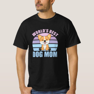 Welten Beste Mama für Hunde - Hund Corgi Vintag Su T-Shirt
