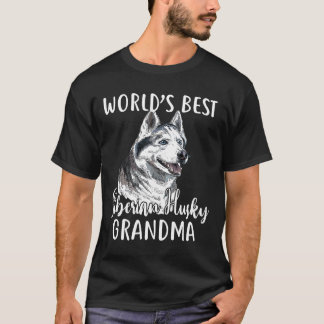 Welten Beste Sibirische Husky Oma Dog Lover Premi T-Shirt