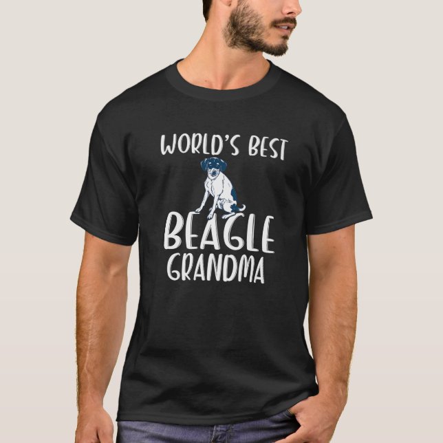 Welten Bester Beagle Oma Beagle Großmutter T-Shirt (Vorderseite)
