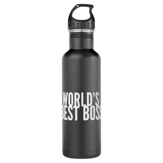 Welten bester Boss Edelstahlflasche (Vorderseite)