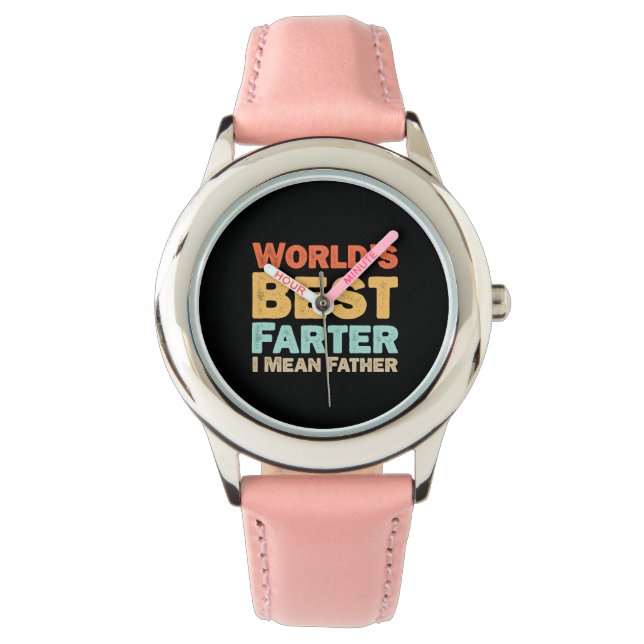 Welten Bester Farter I Gemeiner Vater Armbanduhr (Vorderseite)