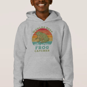 Welten Bester Froschfänger, Retro Vintag Frog Love Hoodie