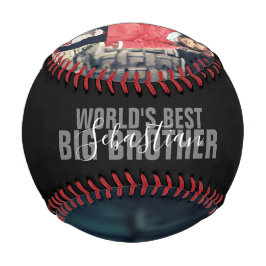 Welten Bester großer Bruder Personalisierter Foto Baseball