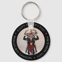 Welten Bester Großvater Funny Foto Custom Vaters D Schlüsselanhänger