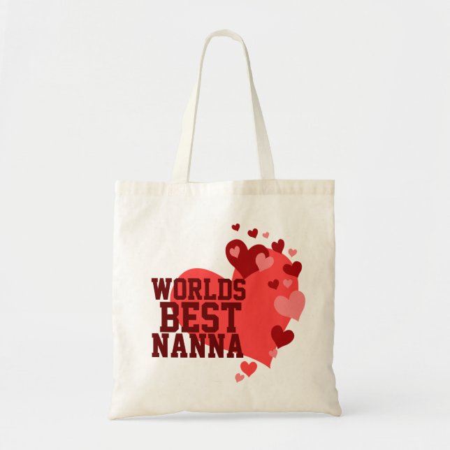 Welten bester Nanna personalisiert Tragetasche (Vorne)