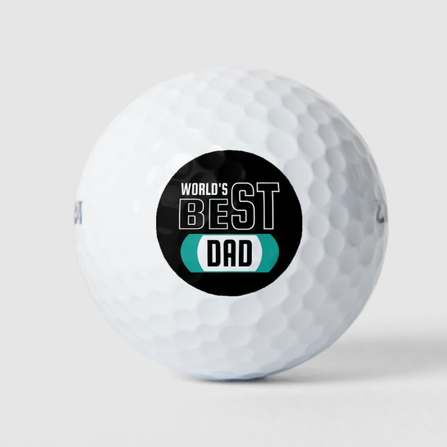 Welten Bester Vater Golfball (Vorderseite)