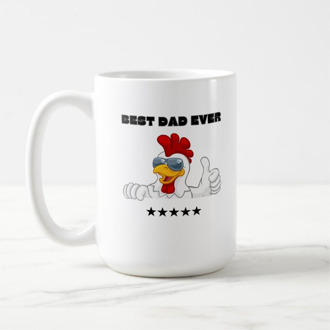 Welten Bester Vater je Funny Gift Kaffeetasse (Links)