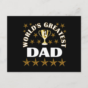 Welten-bester Vater Postkarte