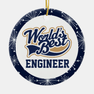 Welten - Bestes Geschenk für Ingenieure Keramik Ornament