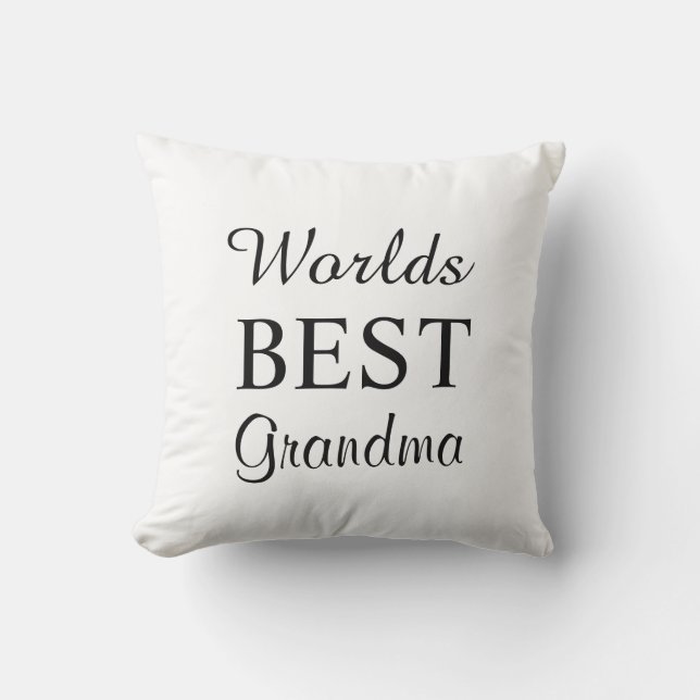 Welten Bestes Grandma Kissen (Vorderseite)