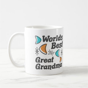 Welten Bestes Großes Oma Retro Kaffeetasse