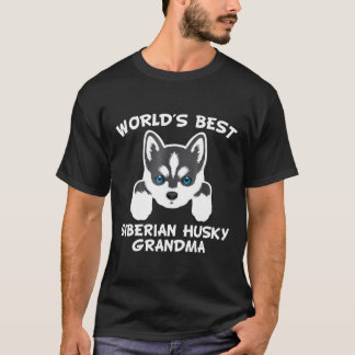 Welten Bestes Siberisches Husky Oma Dog Granddog H T-Shirt