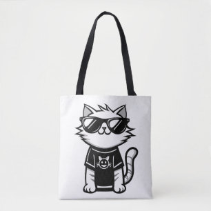 Welten Coolste Katze mit Sonnenbrille Weiß