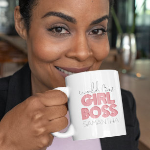 Welten der beste Girl Boss Kaffeetasse