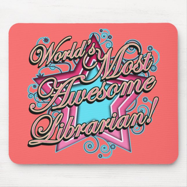 Welten der meiste fantastische Bibliothekar Mousepad (Vorne)