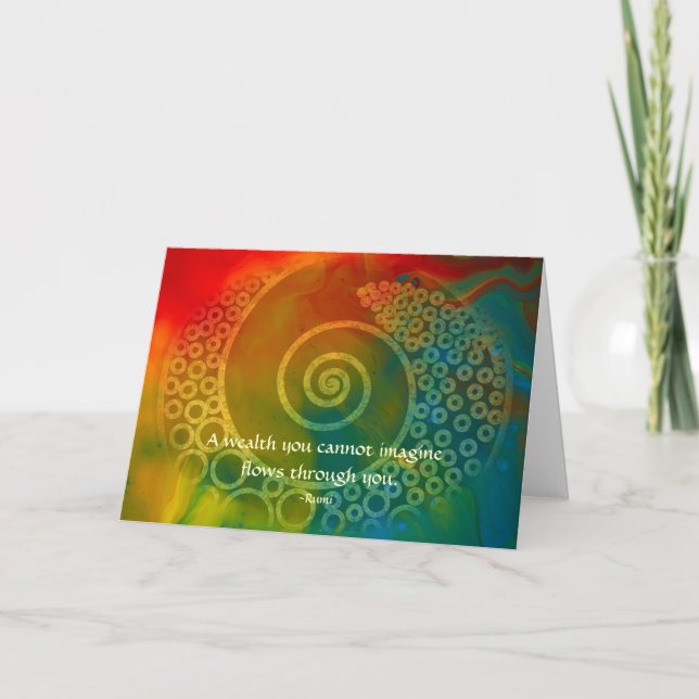 Welten des Wunders Rumi und der poetischen Kunst Karte (Vorderseite)