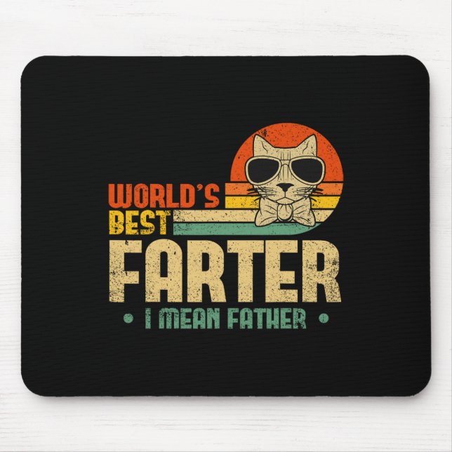 Welten die beste Farter I Gemein Vatermütter Vater Mousepad (Vorne)
