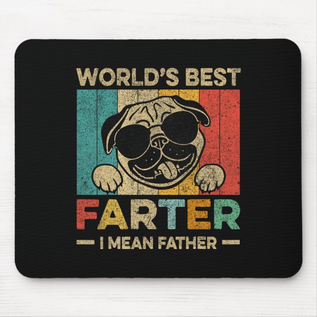 Welten die beste Farter I Gemein Vatermütter Vater Mousepad (Vorne)