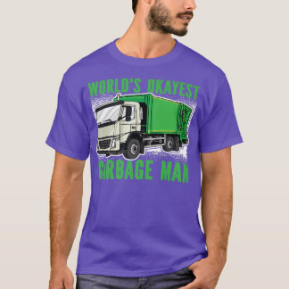 Welten, die einen Garbage Man Garbage Truck testen T-Shirt