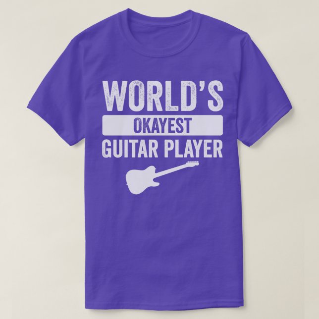 Welten, die gerade Gitarre spielen T-Shirt (Design vorne)