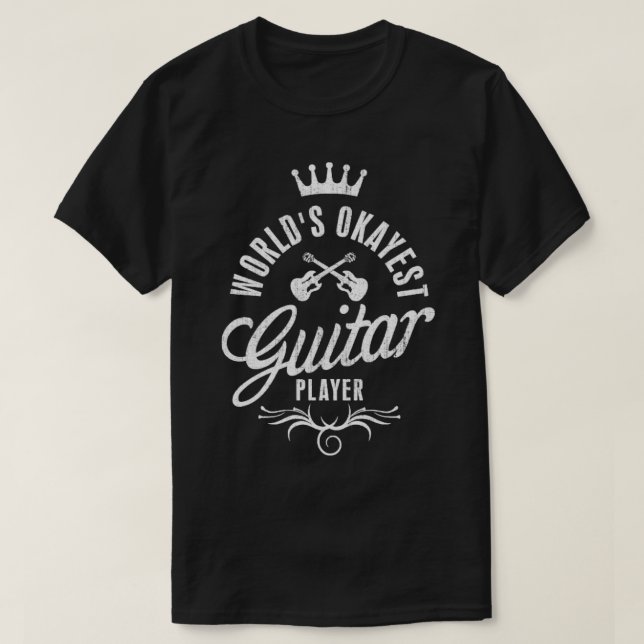 Welten, die gerade Gitarre spielen Vintag T-Shirt (Design vorne)