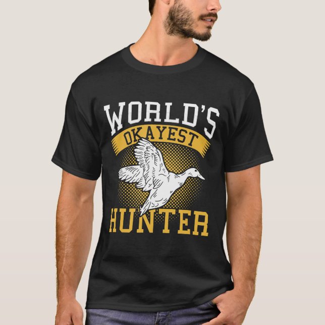 Welten, die in der Nähe von Hunter Duck Funny Sarc T-Shirt (Vorderseite)