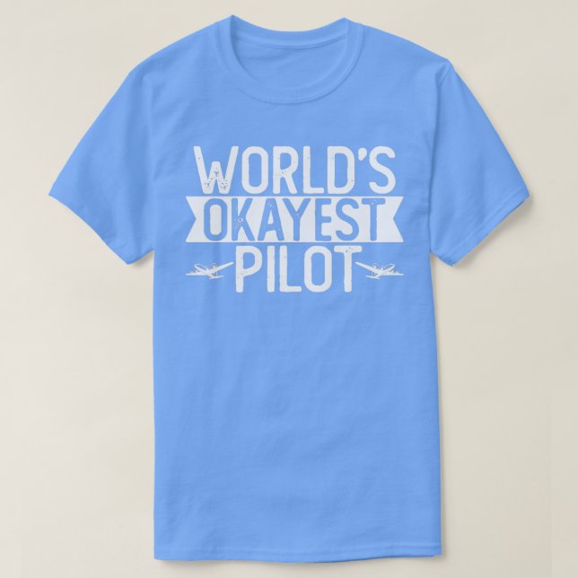 Welten, die mit dem Pilotprogramm "T Funny Pilot"  T-Shirt (Design vorne)