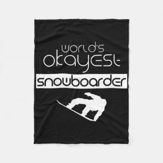 Welten, die mit dem Snowboarder Winter Snowboard S Fleecedecke