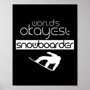 Welten, die mit dem Snowboarder Winter Snowboard S Poster