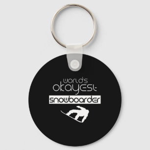 Welten, die mit dem Snowboarder Winter Snowboard S Schlüsselanhänger