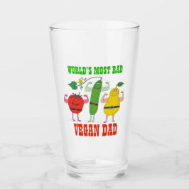 Welten KRASSER VEGANER VATER Funny Vegatables Musk Glas