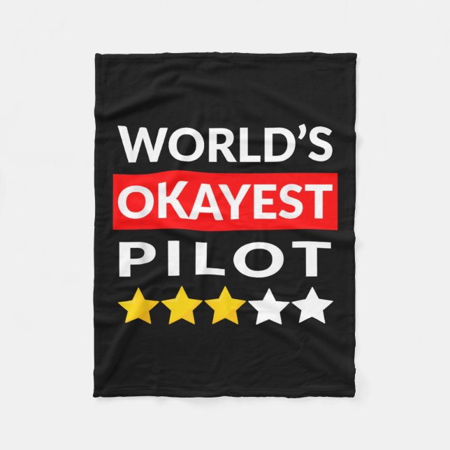 Welten-Oktoberfest Pilot - Funny Flying Aviation Fleecedecke (Vorderseite)
