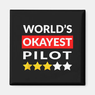 Welten-Oktoberfest Pilot - Funny Flying Aviation Magnet