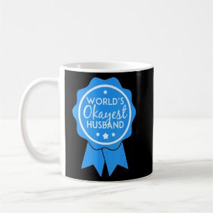 Welten sind die besten Husband Ribbon Hubby Blue Kaffeetasse