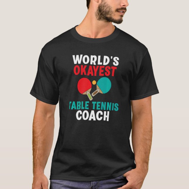 Welten vereinbaren Tischtennistrainer T-Shirt (Vorderseite)