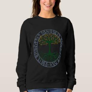 Weltenbaum Wikinger-Mythologie Yggdrasil Nordische Sweatshirt