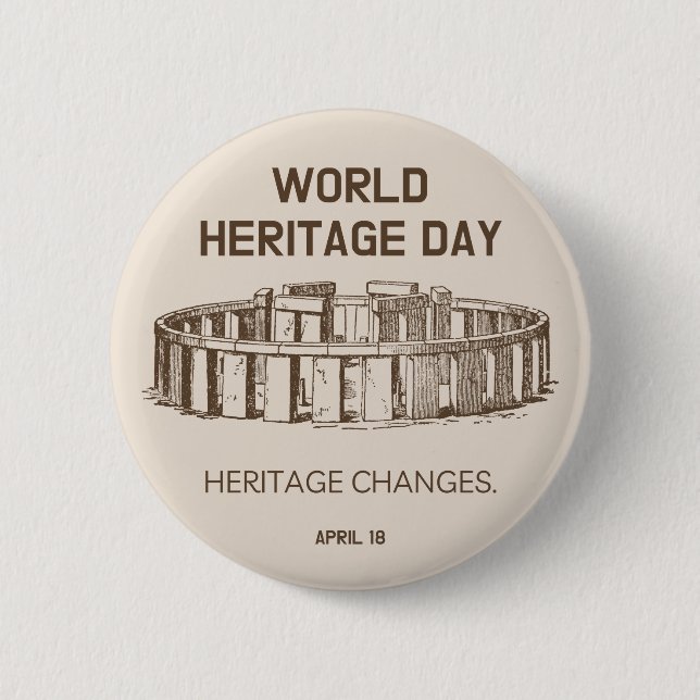 Welterbe-Tag 2023 Veränderungen des Erbes Button (Vorderseite)