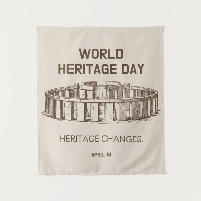 Welterbe-Tag 2023 Veränderungen des Erbes Wandteppich (Vorderseite)