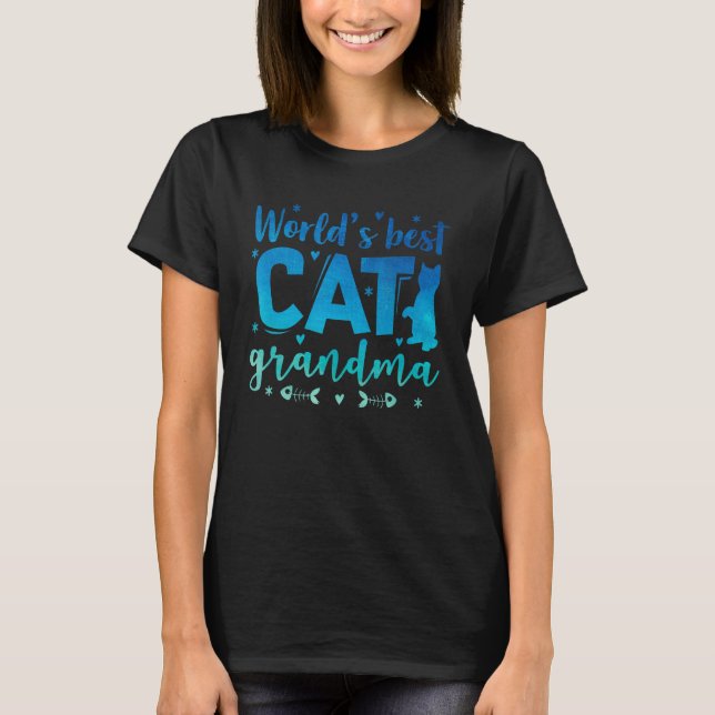 Weltes Katzen-Katzen-Tier T-Shirt (Vorderseite)