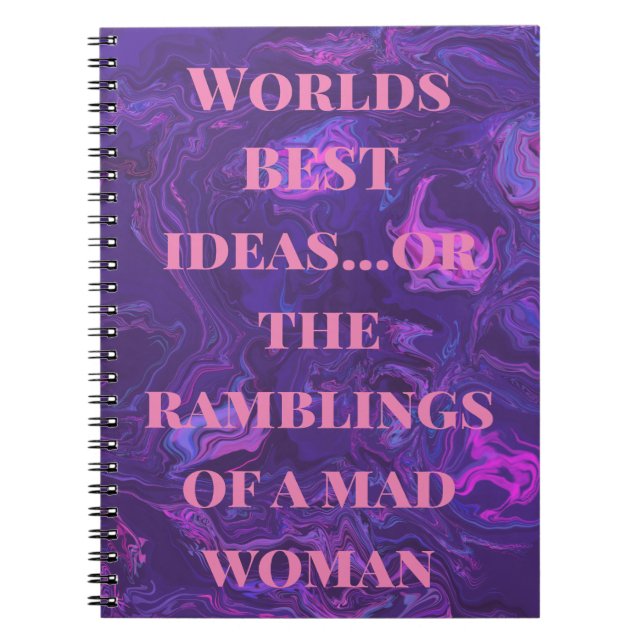 Weltet beste Ideen...oder Spiral-Foto-Notebook Notizblock (Vorderseite)