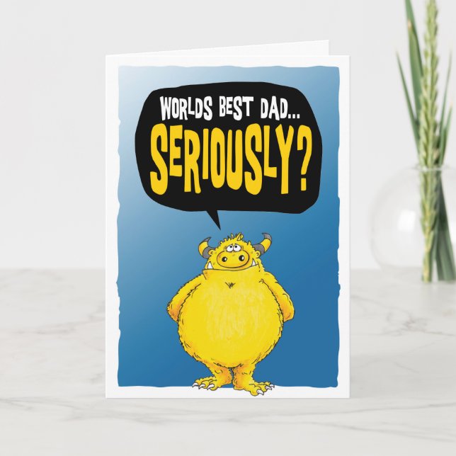 Weltet besten Vater...ernsthaft (2018) Karte (Vorderseite)