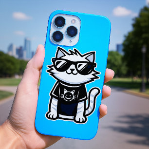 Weltet Coolste Katze mit Sonnenbrille Blue iPhone 16 Hülle