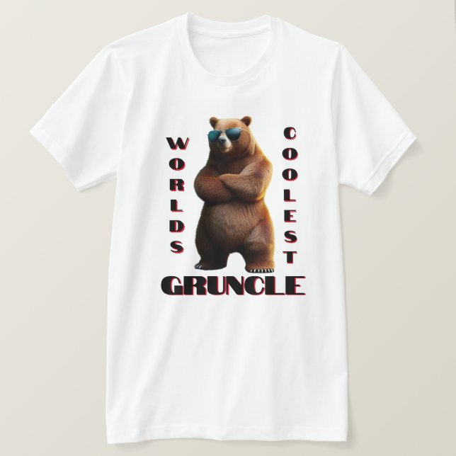 Weltet den Coolsten Grunelbär T-Shirt (Design vorne)