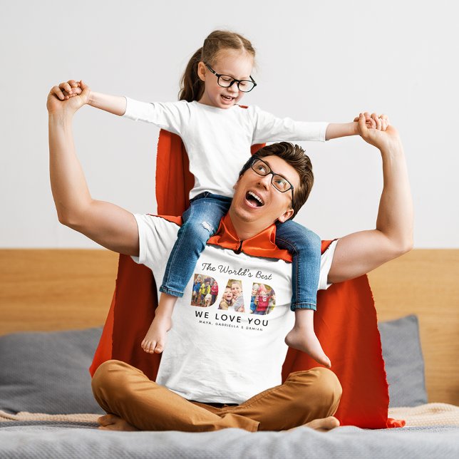 Weltet die beste Vater-Bilderkollektion T-Shirt (Von Creator hochgeladen)