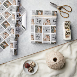 Weltet ihr Bestes Daddy 2 Foto Wrapping Paper Geschenkpapier