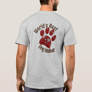 Weltet ihr Bestes Hunde Walker Pet Pad Print Puppy T-Shirt