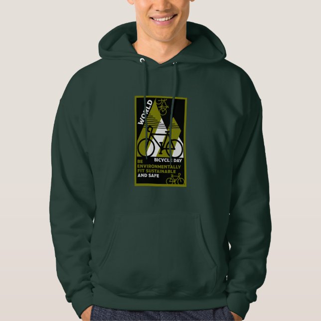 Weltfahrradtag Hoodie (Vorderseite)